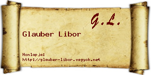 Glauber Libor névjegykártya